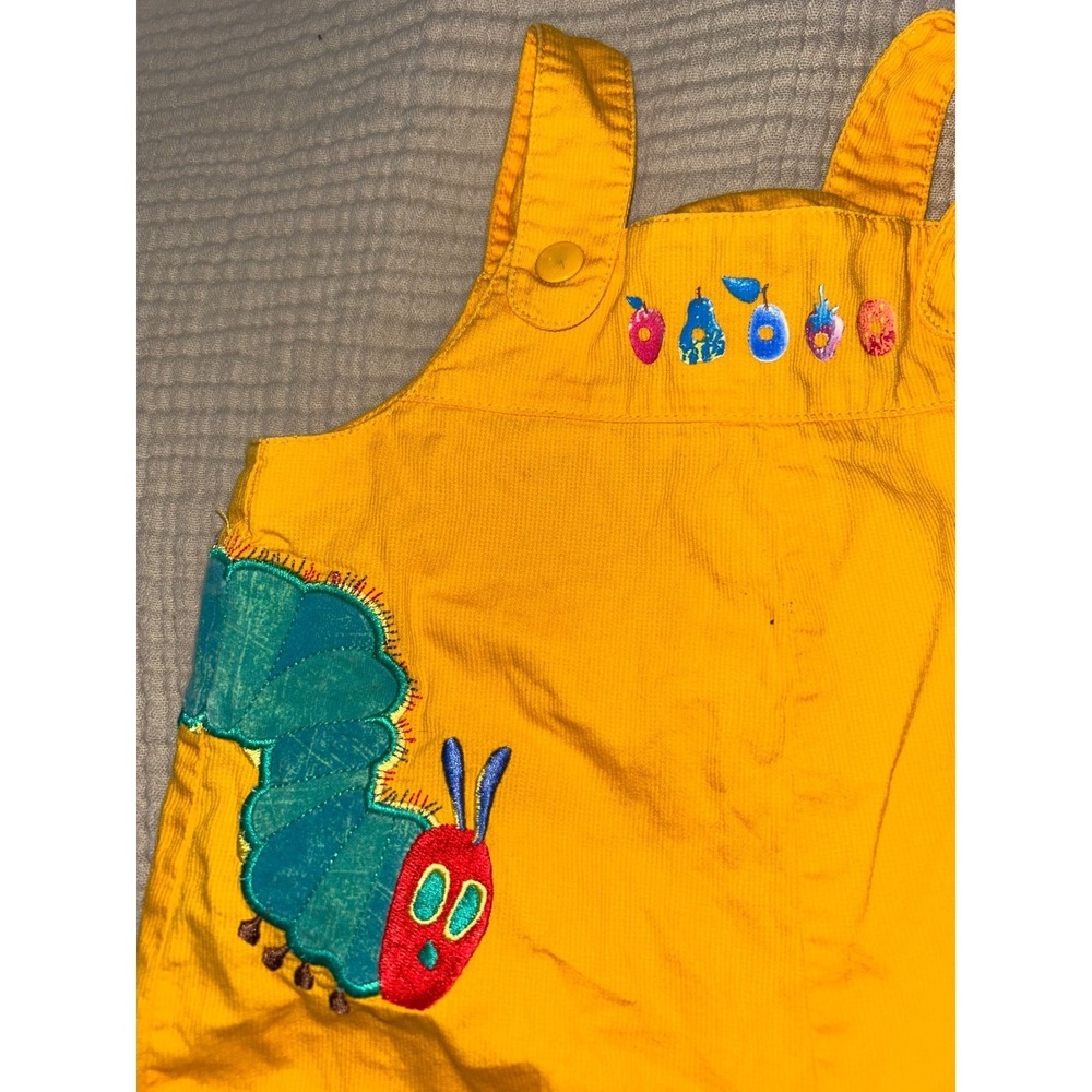 Vintage Carters Baby The Very Hungry Caterpillar Corduroy Romper 6-9M Eric Carle - Picture 2 of 6